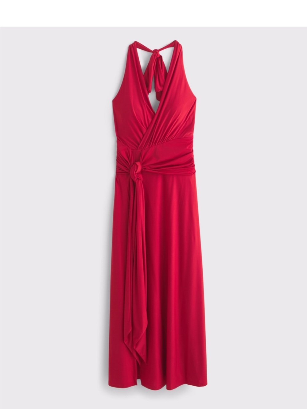 Abercrombie & Fitch Red Knot-Front Maxi Dredd